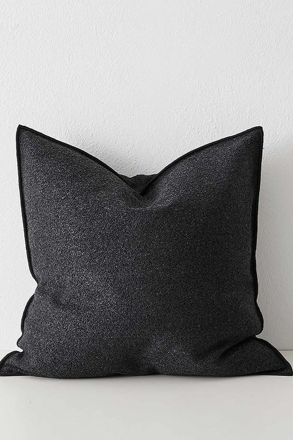 Weave Home Alberto Boucle Cushion - Onyx | 50 x 50cm