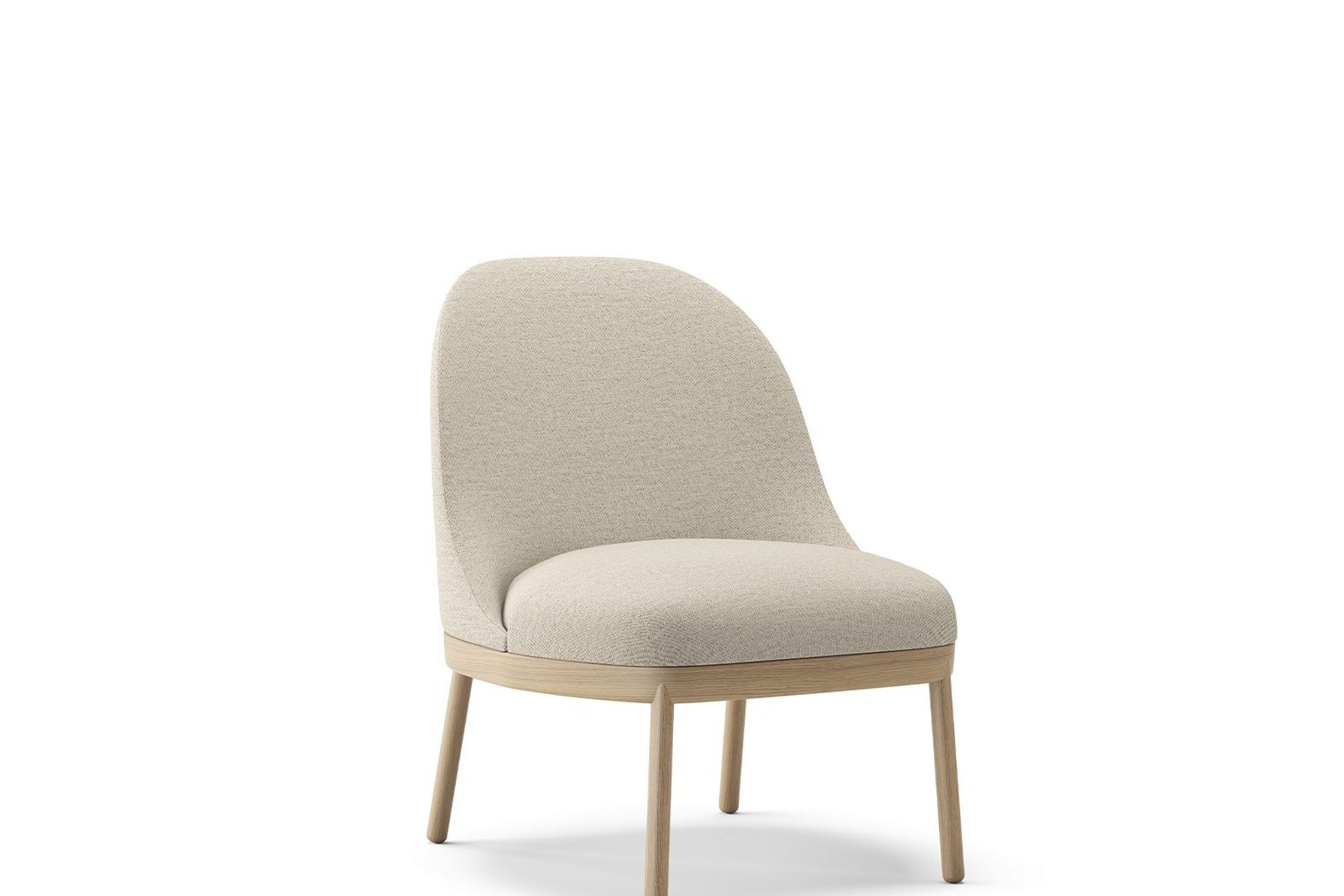 Aleta Lounge Chair - Wooden Base