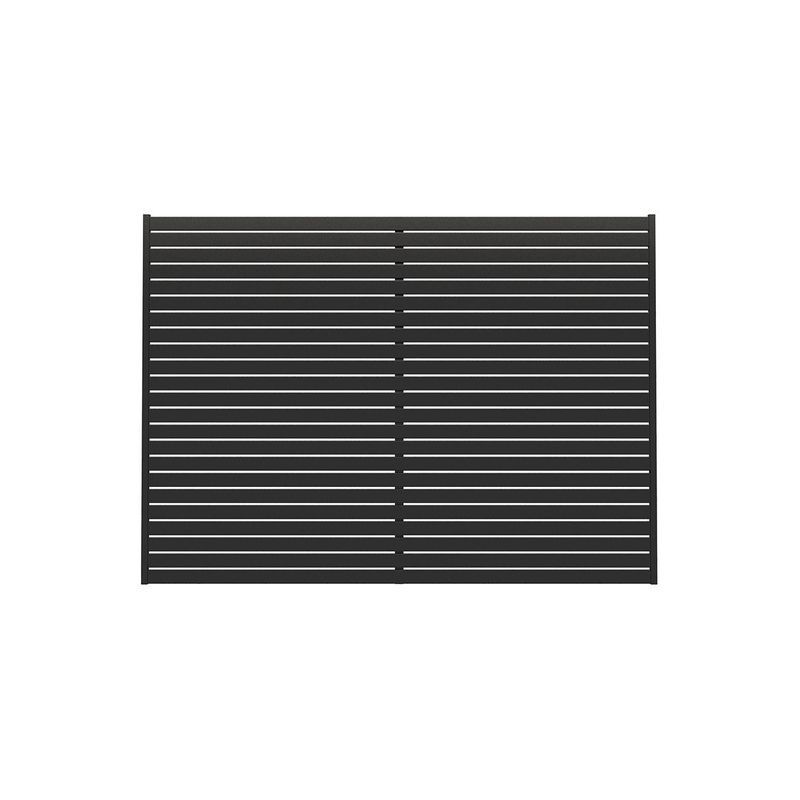 Aluminium Slat Privacy Fence Panel - Horizontal