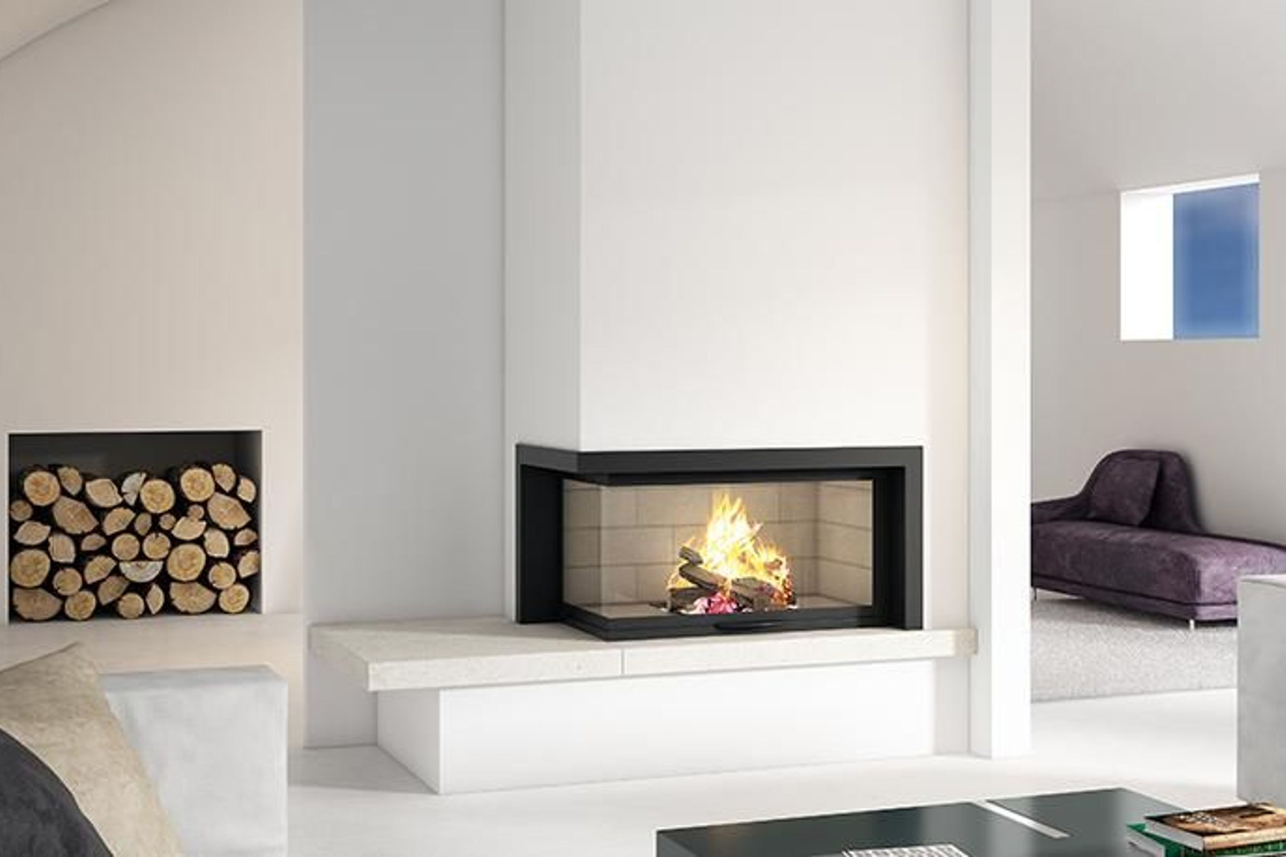 Axis H1200 VLG 2 Sided Fireplace