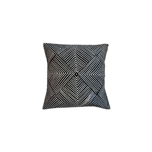 Shield Black & White Batik Cushion