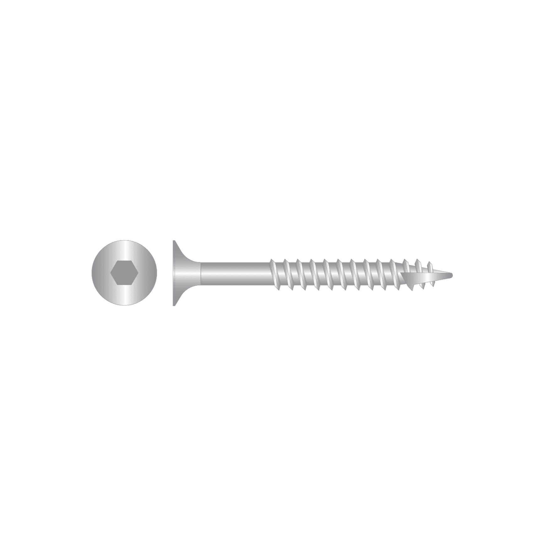 Batten Screws Buggle Head - Hex Drive - Tyle 17 - SS316