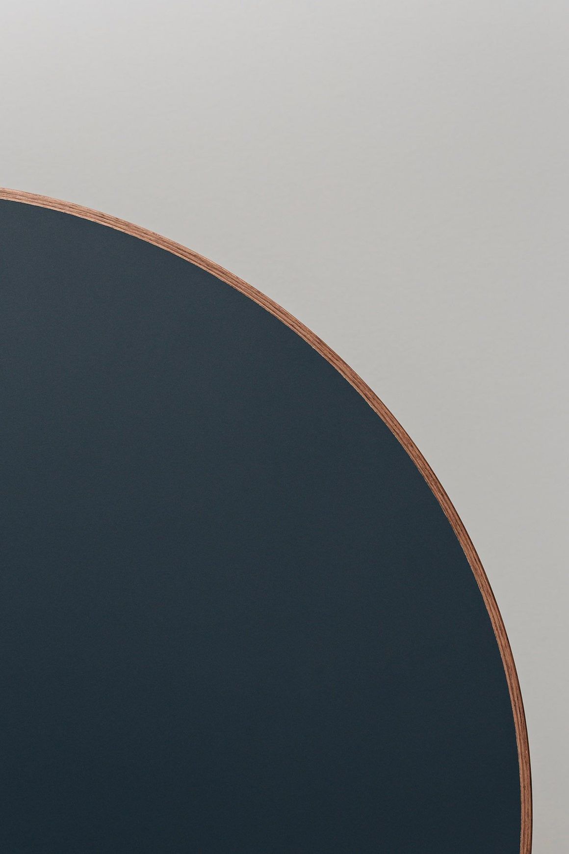 Round Timber Edged Laminate Top