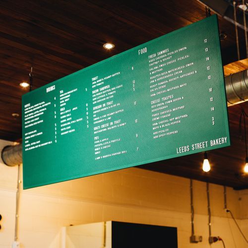 Custom Menu Board (Built to an Exact Size)