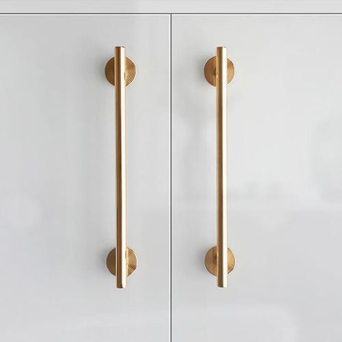 kitchen drawer handles Twilight Beach solid brushed brass
