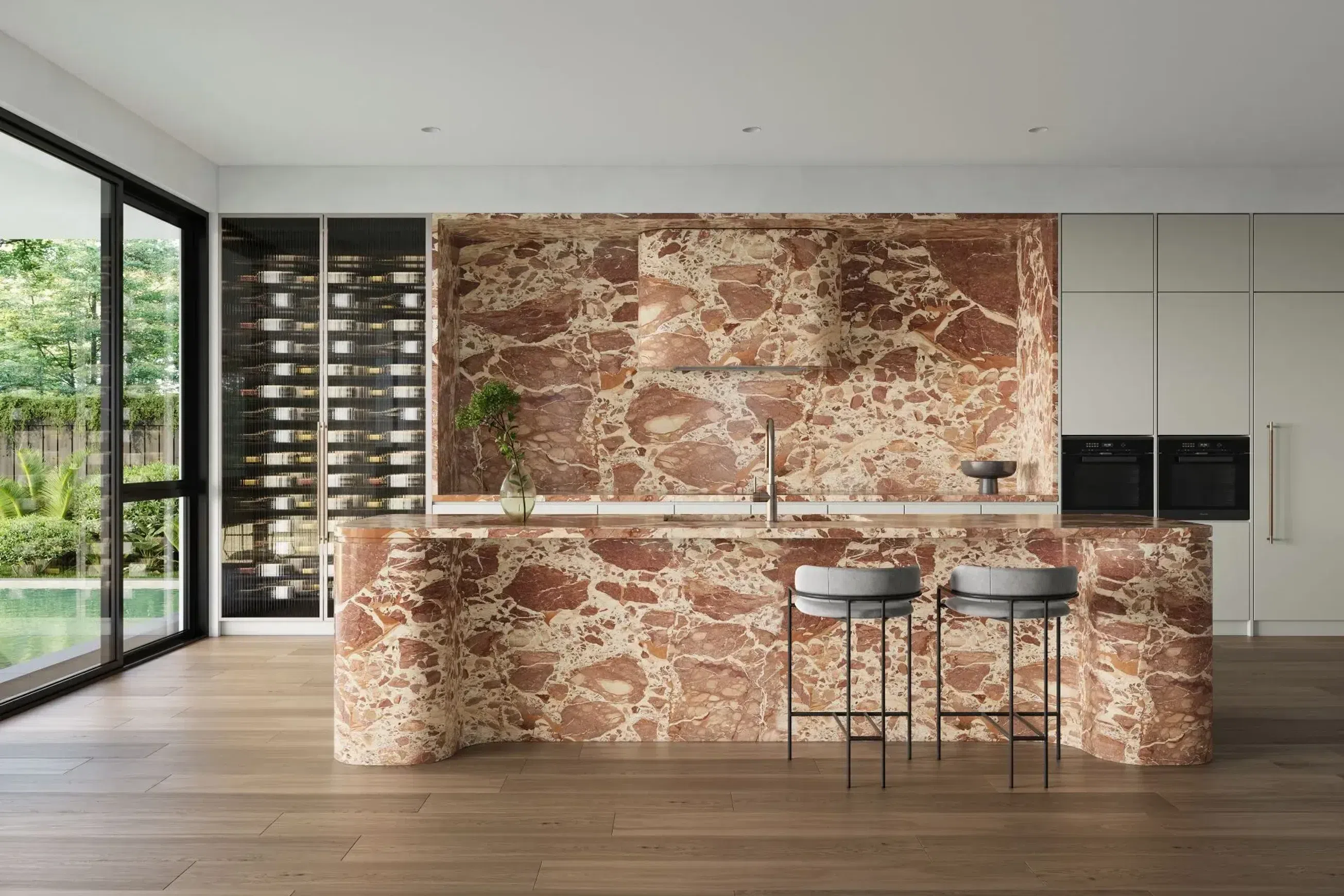 Breccia Pernise Marble Benchtop