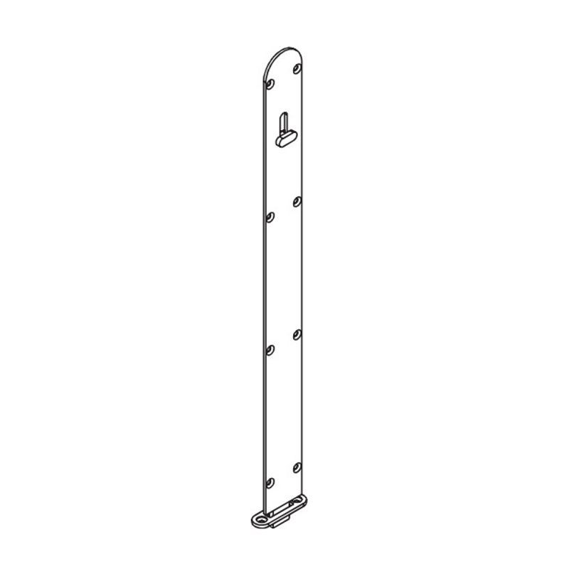Brio Flush Bolt Round 1000mm Satin Nickel 456RLXSN-1000