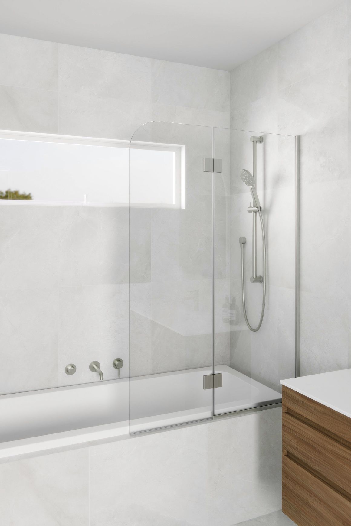 Code Super Clear Bath Screen Range | 550 + 450W