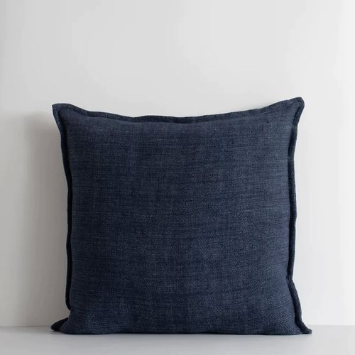 Baya Flaxmill Handwoven Linen Cushion | Ink