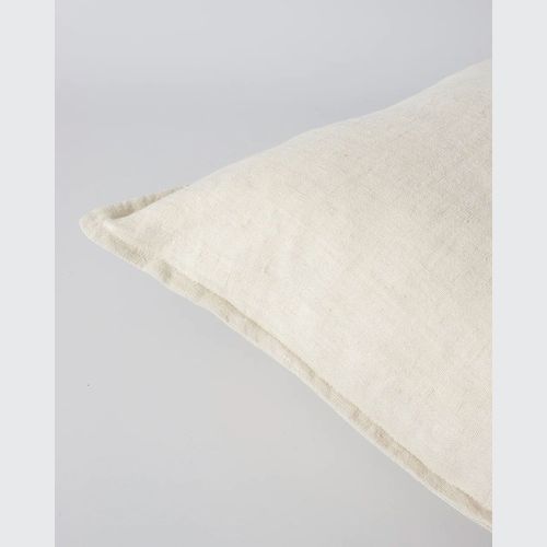 Baya Cassia Handwoven 100% Linen Cushion - Almond | Square