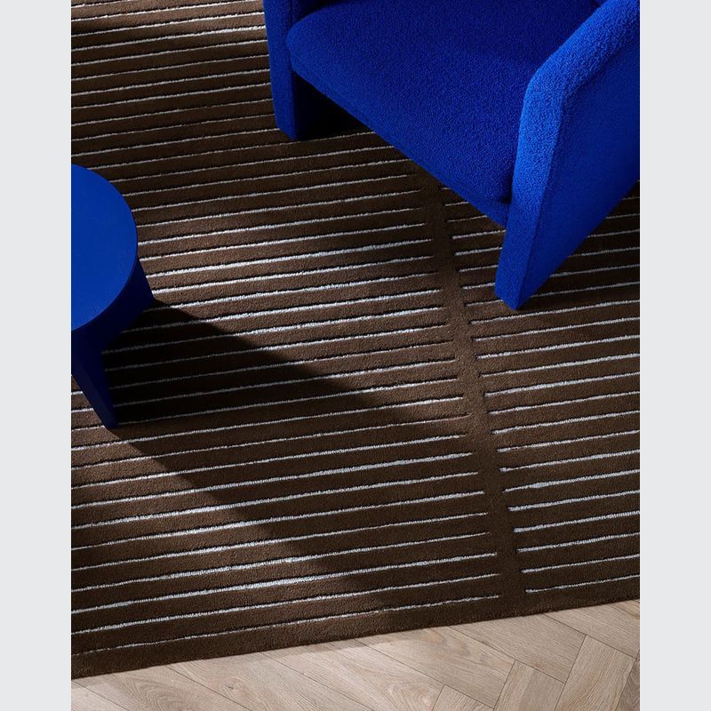 Baya Marlow NZ Wool Floor Rug - Chocolate