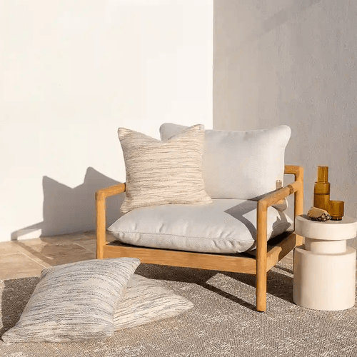 Baya Chandler In & Outdoor Cushion - Cumin | Warm Brown tones
