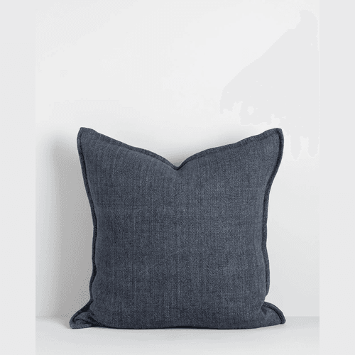 Baya Flaxmill Handwoven Linen Cushion - Thunder