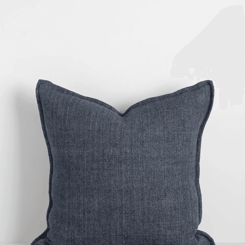 Baya Flaxmill Handwoven Linen Cushion - Thunder