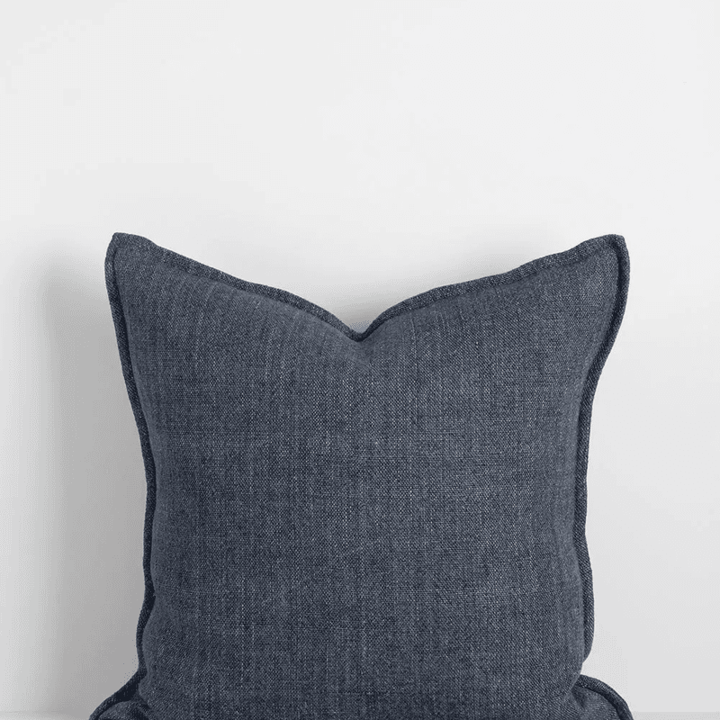 Baya Flaxmill Handwoven Linen Cushion - Thunder
