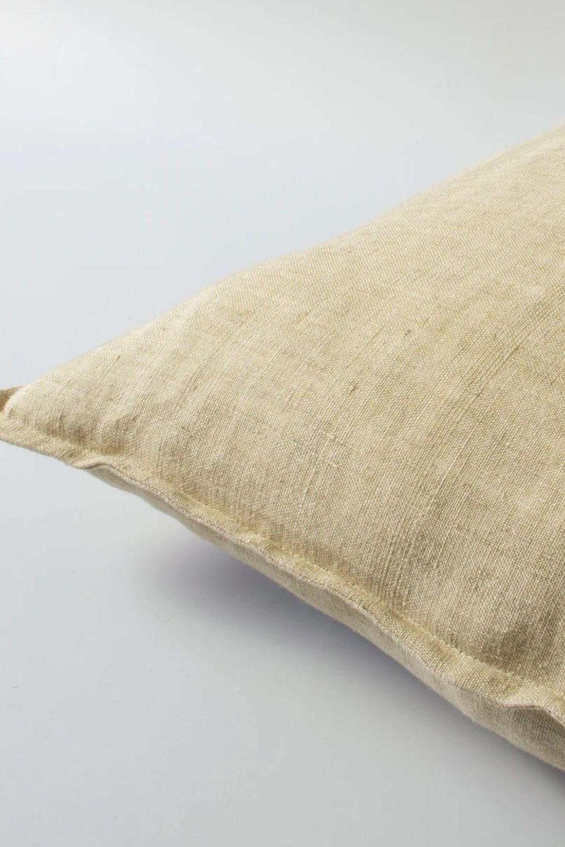 Baya Arcadia Handwoven Linen Cushion - Putty