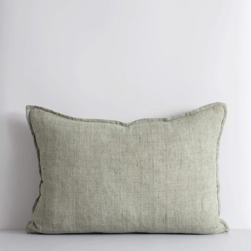 Baya Arcadia Handwoven Linen Cushion - Sage | Lumbar