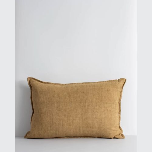 Baya Arcadia Handwoven Linen Cushion - Cumin | Lumbar