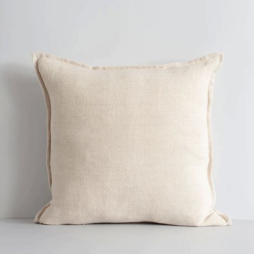 Baya Flaxmill Handwoven Linen Cushion | Nude