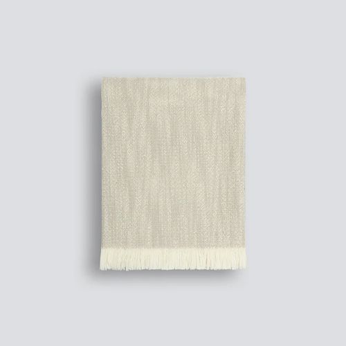 Baya Perendale Throw - Oatmeal | 100% Wool