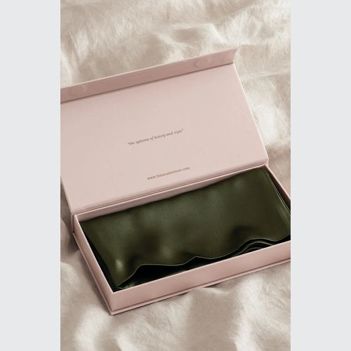 Silk Pillowcase with Gift Box - Olive Green | Bianca Lorenne