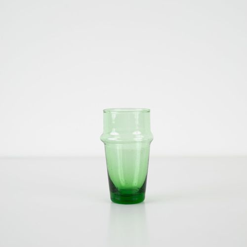 Moroccan Green Beldi Glass - Extra Large