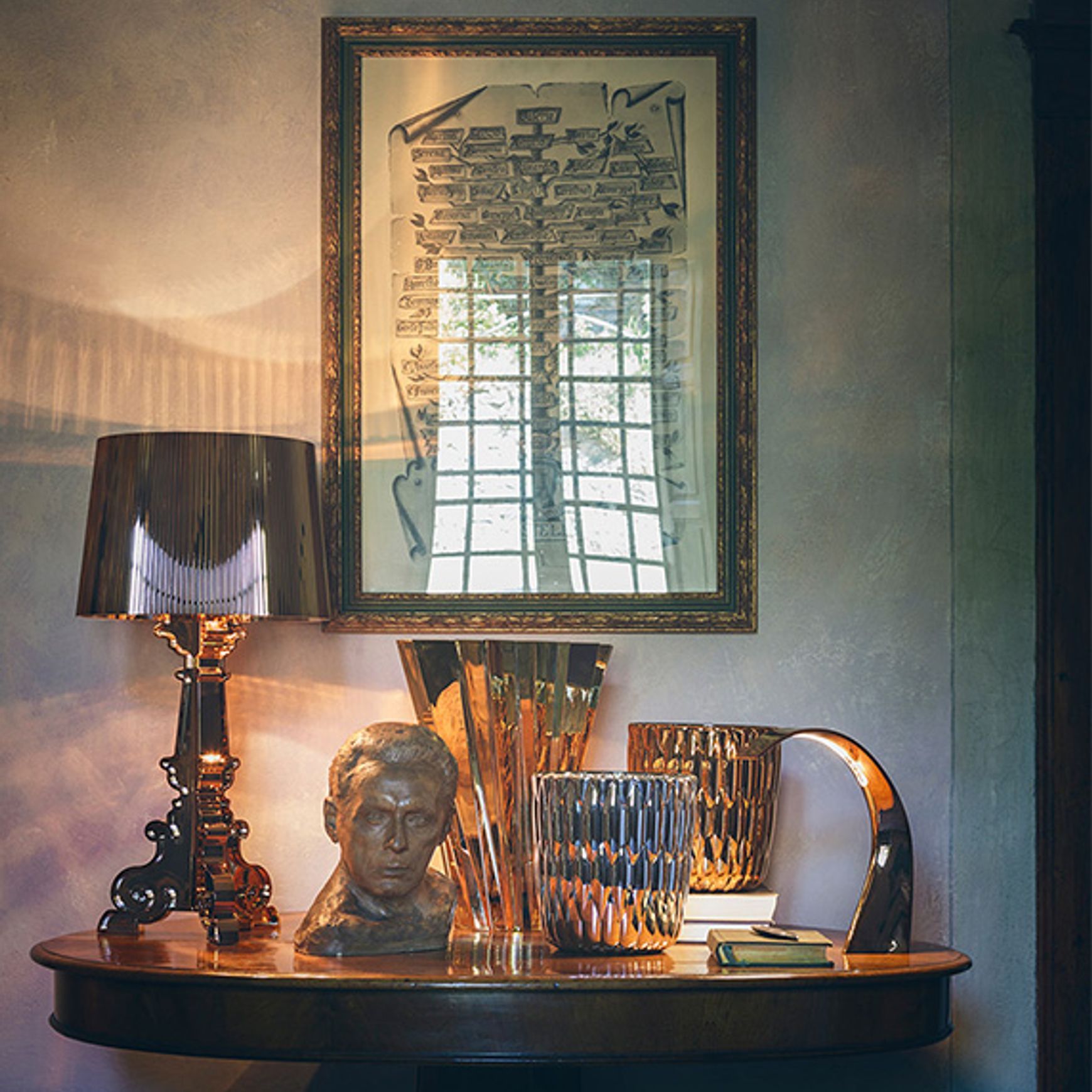 Bourgie Table Lamp - Metallic