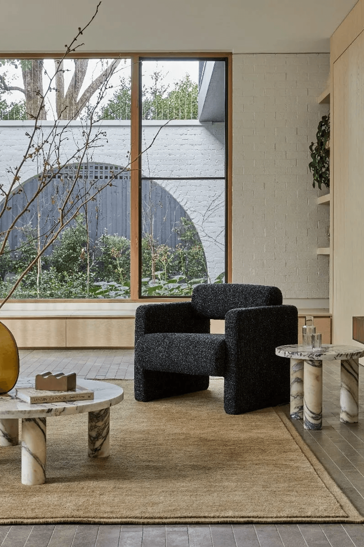 Soren Liv Bower Frame Rug - Moss
