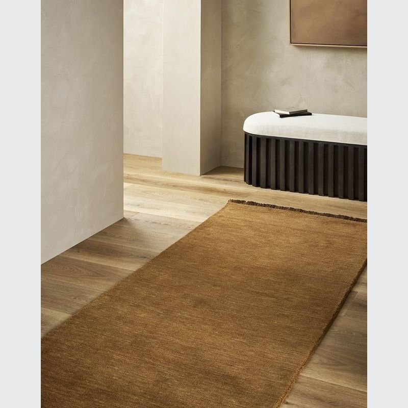 Baya Sandringham 100% NZ Wool Floor Runner Rug - Pecan