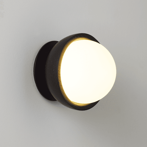 Button Sconce | Black