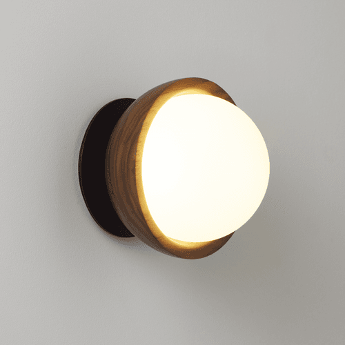Button Sconce | Walnut