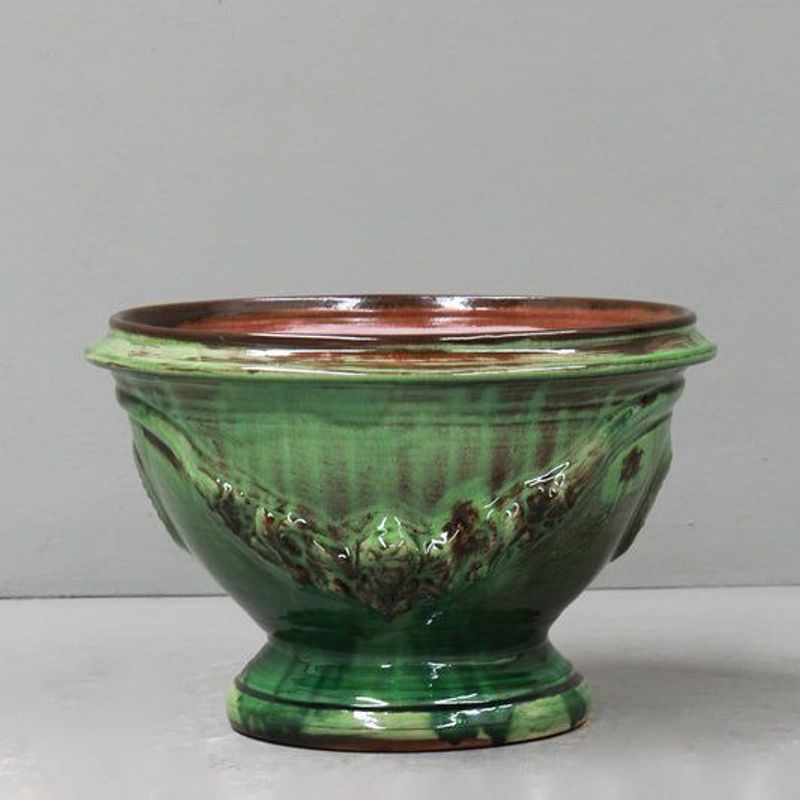 Le Chene Vert Green Coupe Anduze Pot