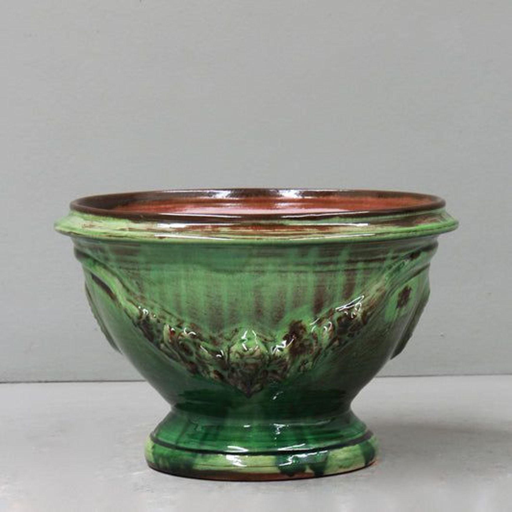 Le Chene Vert Green Coupe Anduze Pot
