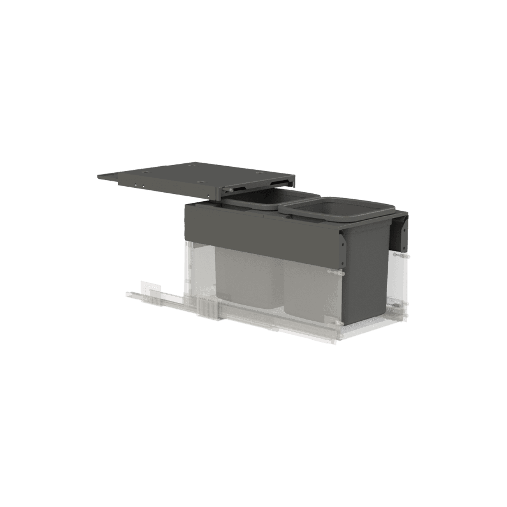Concelo entro 2x13L for Blum MERIVOBOX 350mm Orion Grey
