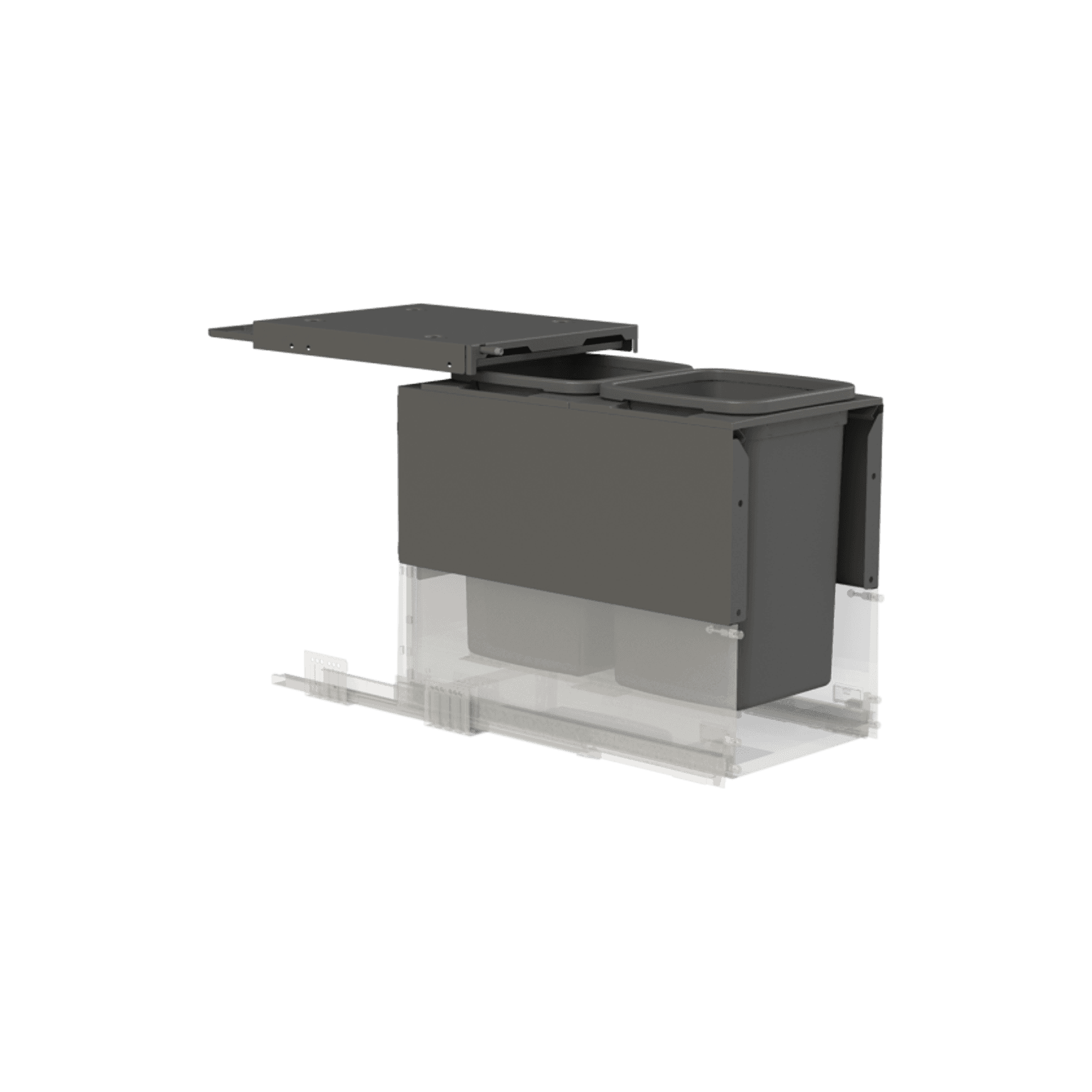Concelo entro 2x16L for Blum MERIVOBOX 350mm Orion Grey