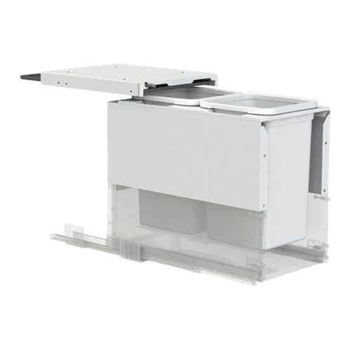 Concelo entro 2x16L for Blum MERIVOBOX 350mm Silk White