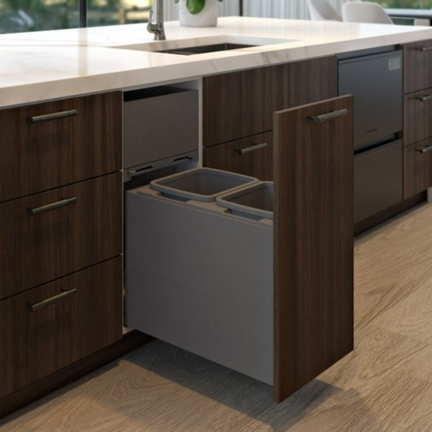 Concelo entro 2x20L for Blum LEGRABOX 400mm Orion Grey