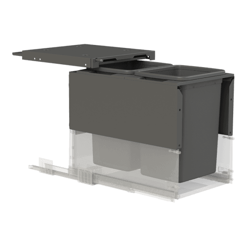 Concelo entro 2x20L for Blum MERIVOBOX 400mm Orion Grey
