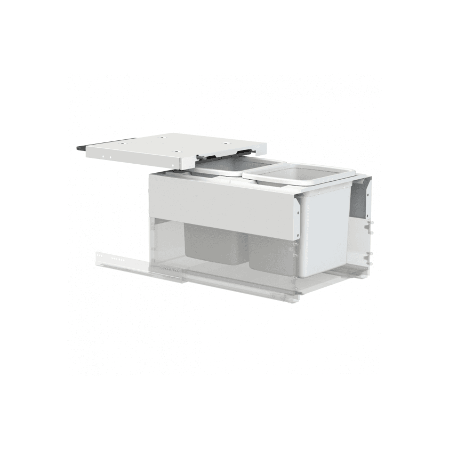 Concelo entro 2x15L for Blum LEGRABOX 450mm Silk White