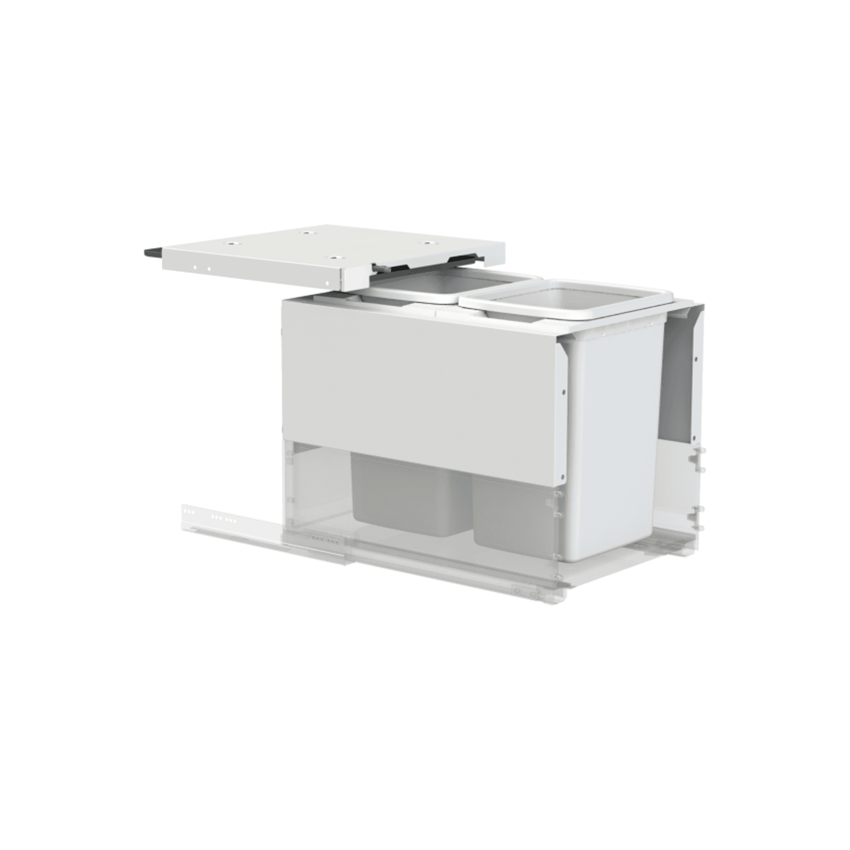 Concelo entro 2x20L for Blum LEGRABOX 450mm Silk White