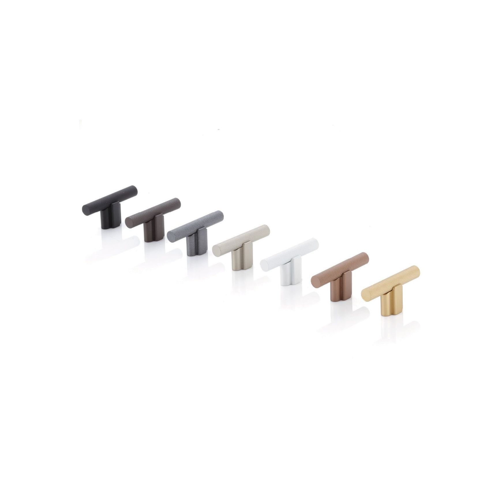 Arezzo Knurled Bar Handle - Double Fixing Post Only
