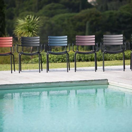 CLIPS Outdoor Dining Chair | Bamboo Armrests