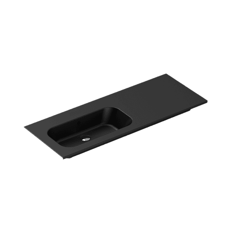 Casello 1200 Left Basin Vanity Top Matt Black