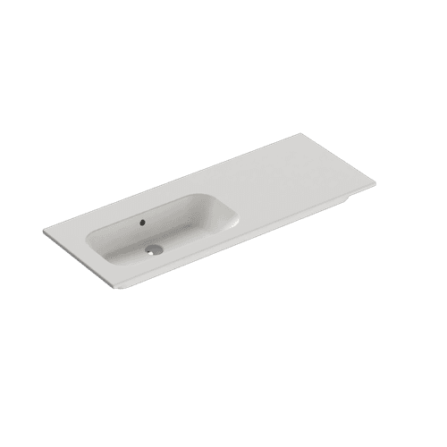 Casello 1200 Left Basin Vanity Top Matt White
