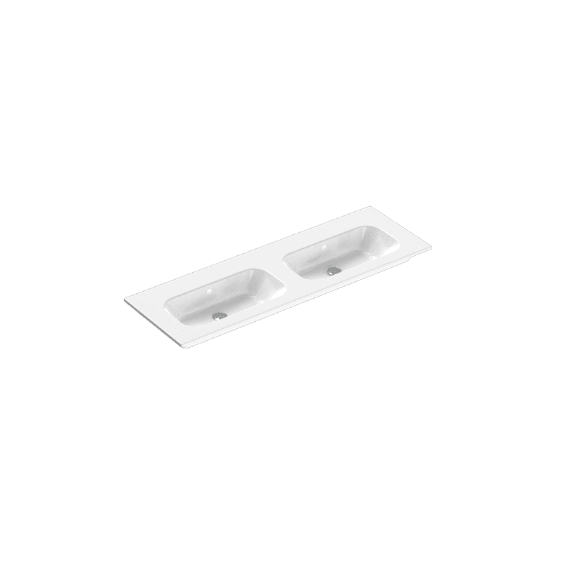 Casello 1400 Double Basin Vanity Top Gloss White