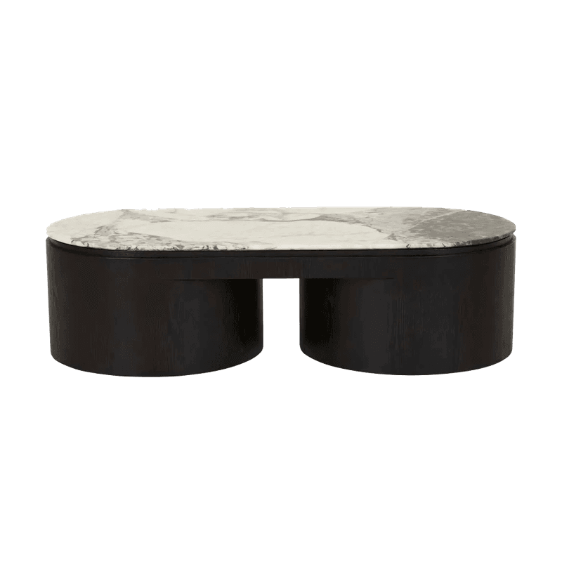 Soren Liv | Pluto Oval Marble Coffee Table