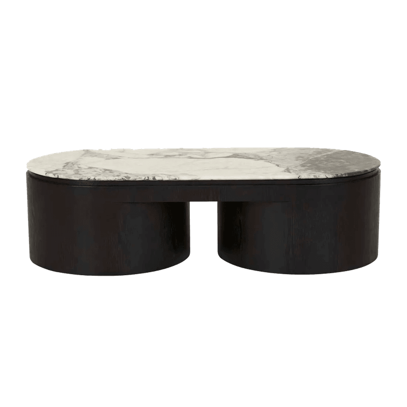 Soren Liv | Pluto Oval Marble Coffee Table