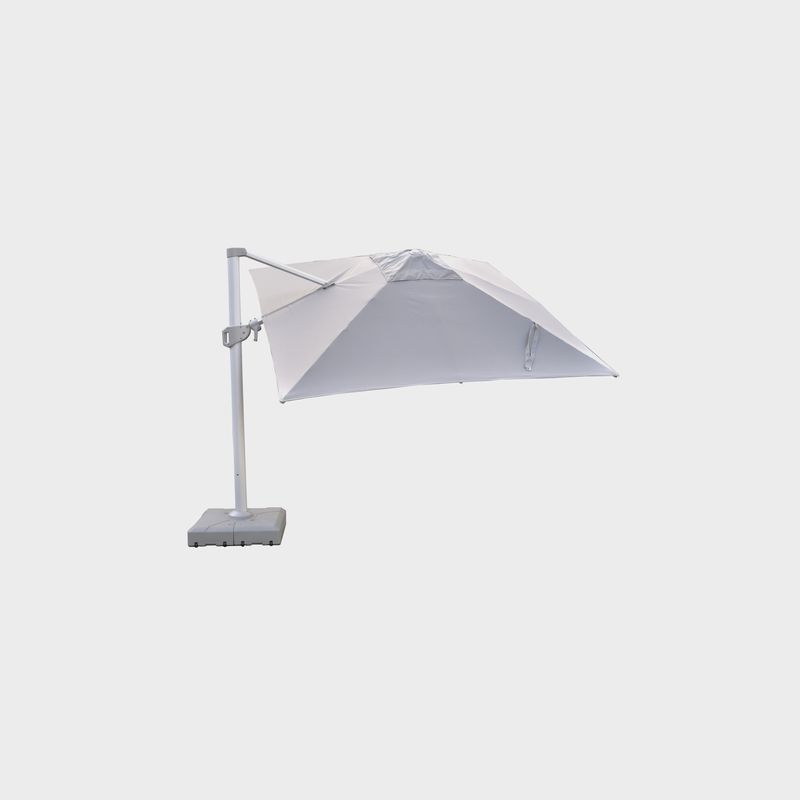 Cantilever Umbrella | Square 3M x 3M | Light Grey