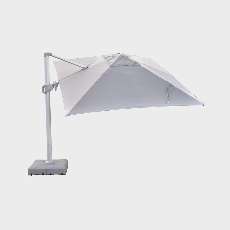 Cantilever Umbrella | Square 3M x 3M | Light Grey