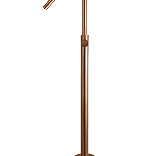 Meir Round Freestanding Bath Spout and Hand Shower Lustre Bronze